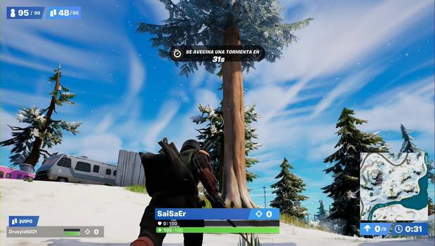 Fortnite Battle Royale - Derriba pinos madereros: pino