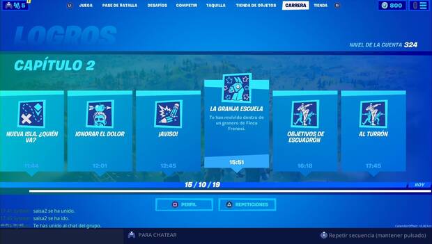 Fortnite Battle Royale - Logros