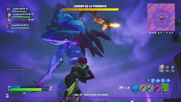 Fortnite - Rey de la Tormenta: primer cuerno