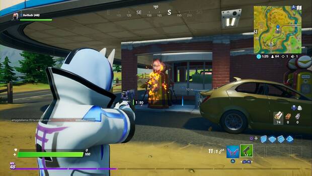 Fortnite - Inflige daño con surtidores explosivos: surtidor en llamas