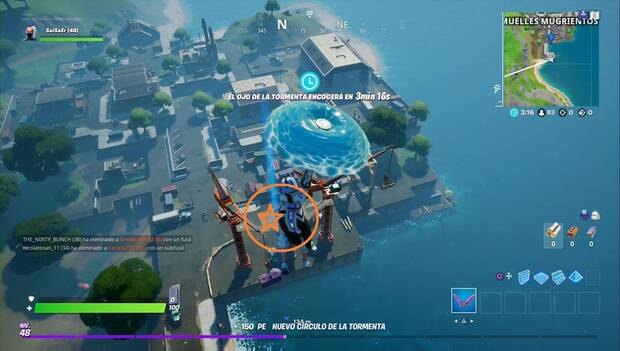 Fortnite - Ubicación de la letra T