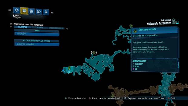 Borderlands 3 - Claptrap en Ruinas de Tazendeer