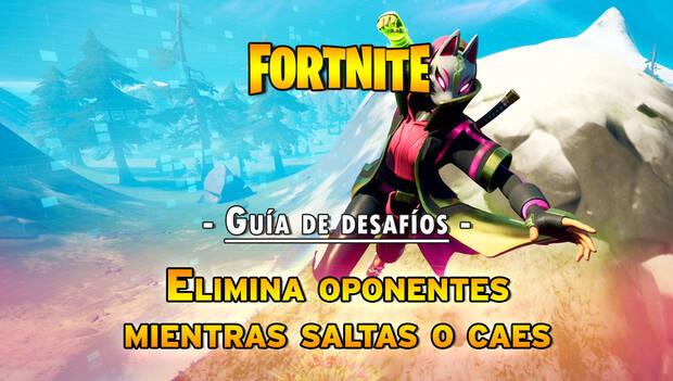 Fortnite - Desafíos semana : eliminaciones en salto
