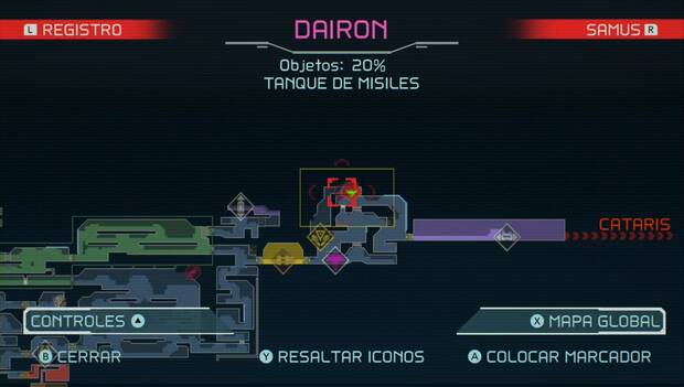 Metroid Dread - Tanques de misiles: ubicación del decimotercer tanque de misiles en Dairon, mapa