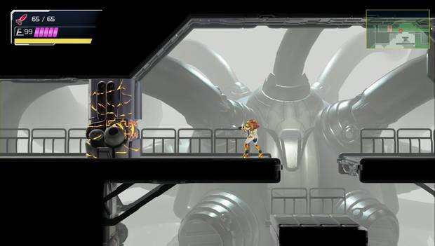 Metroid Dread - El Rayo enganche: pared a destruir