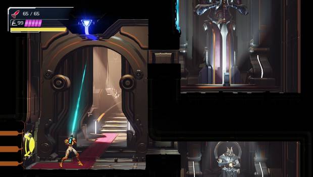 Metroid Dread - Ferenia: punto donde anclar el Rayo enganche