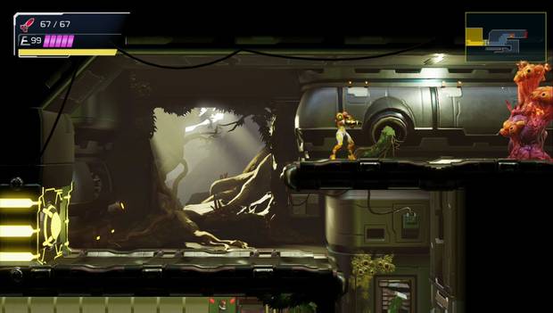 Metroid Dread - Ghavoran: hongos de fuego
