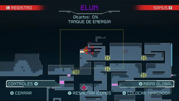 Metroid Dread - Tanques de energía: ubicación del quinto tanque de energía en Elun, mapa
