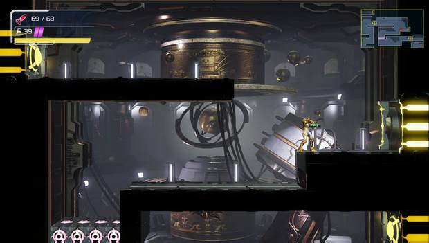 Metroid Dread - Elun: sala de la cúpula verde del primer parásito X