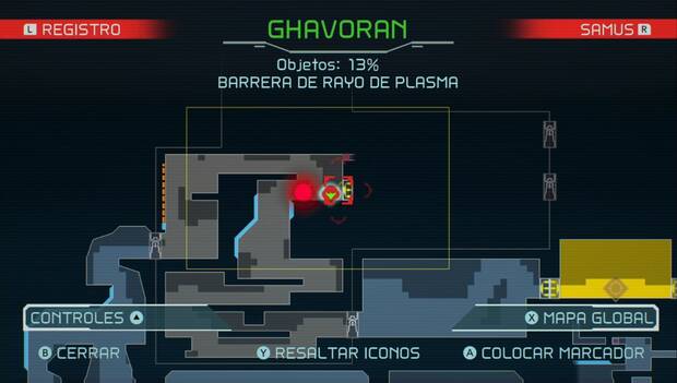 Metroid Dread - El Impulso giratorio: ubicación de la puerta a atravesar