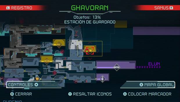Metroid Dread - El Impulso giratorio: estación de guardado de la zona vertical