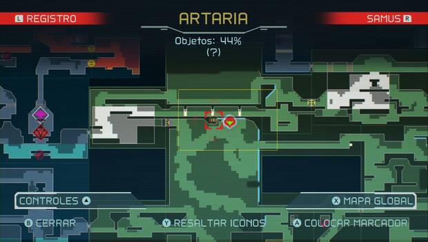 Metroid Dread Tanques de bomba de energía: ubicación del tercer tanque de bomba de energía en Artaria, mapa