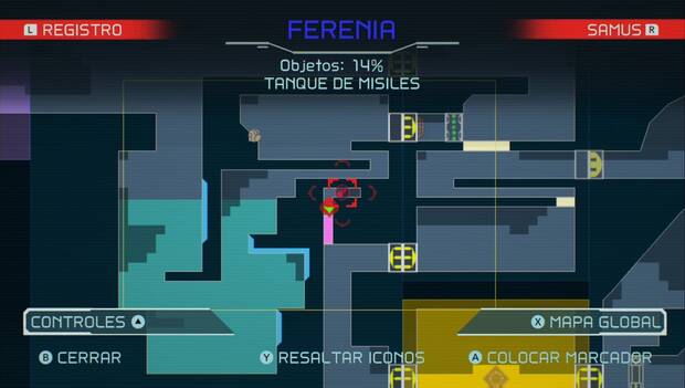 Metroid Dread - Tanques de misiles: ubicación del tanque misiles 53 en Ferenia, mapa