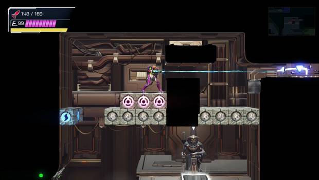 Metroid Dread - Módulos de energía: décimo módulo de energía en Ferenia, punto de enganche