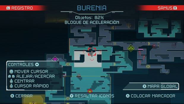 Metroid Dread - Tanques de misiles: ubicación del tanque de misiles 72 en Burenia, mapa