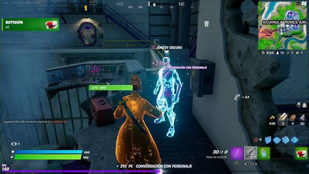 Fortnite - Misiones de Jonesy Oscuro (II): ubicación de Jonesy Oscuro (II)