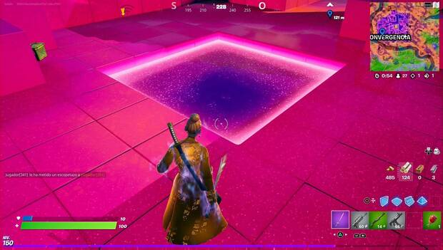 Fortnite - Misiones de Jonesy Oscuro (II): cubo morado en La Convergencia