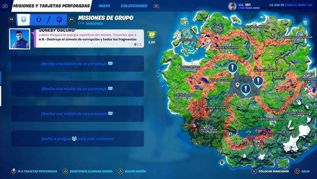 Fortnite - Misiones de Jonesy Oscuro (II): cristales de cúmulo de corrupción