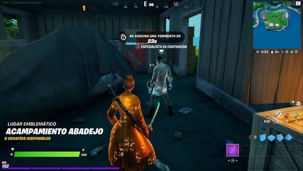 Fortnite - Misioens de Especialista en contención: ubicación de especialista en contención