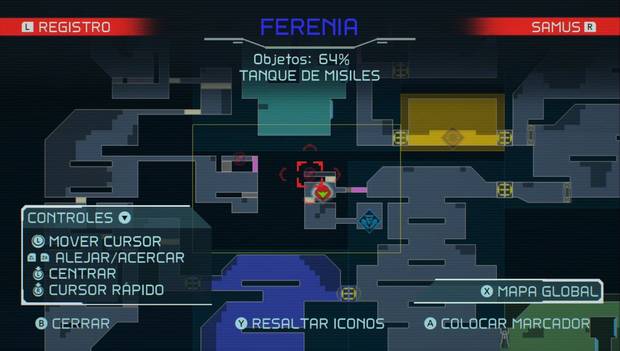 Metroid Dread - Tanques de misiles: ubicación del tanque de misiles 77 en ferenia, mapa