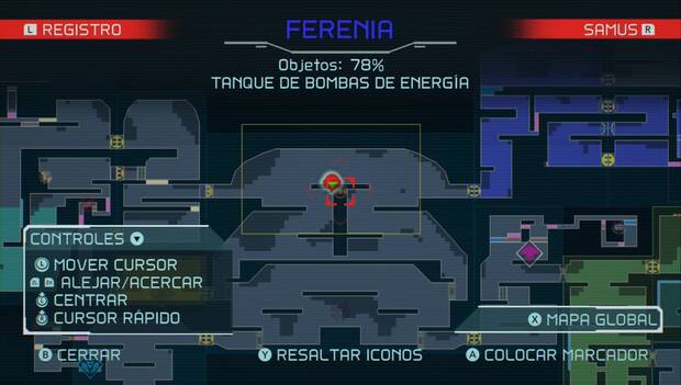 Metroid Dread - Tanques de bomba de energía: ubicación del undécimo tanque de bombas de energía en Ferenia, mapa
