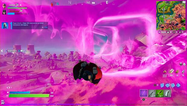 Fortnite - Misiones de Liebre crepuscular: vuelo en túnel torrencial