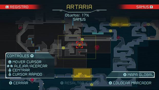 Metroid Dread - Artarias: acceso a la Unidad Central