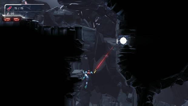 Metroid Dread - Artarias: pared por la que trepar