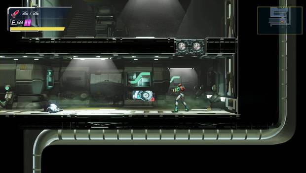 Metroid Dread - Dairon: suelo que cede al pisarlo