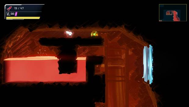Metroid Dread - Tanques de isiles: ubicación del noveno tanque de misiles en Cataris