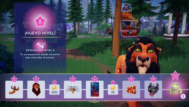 Disney Dreamlight Valley - Nuevos contenidos: lista de regalos por subir de nivel de Scar