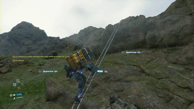 Death Stranding - Episodio 3 Fragile: Sam sube por una escalera