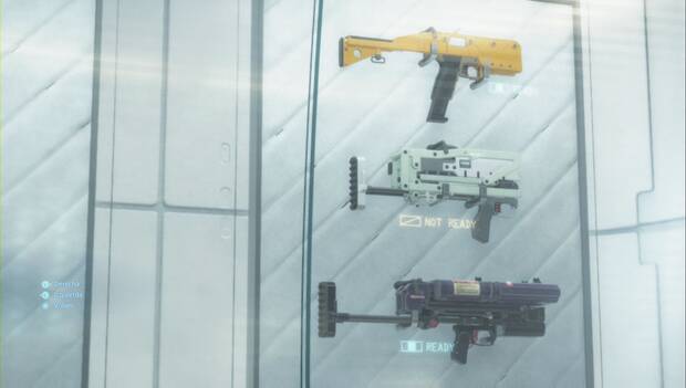 Death Stranding - Vitrina de armas