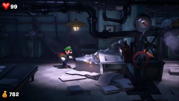 Luigi's Mansion 3 - Garaje y planta baja: recoge dinero con la aspiradora