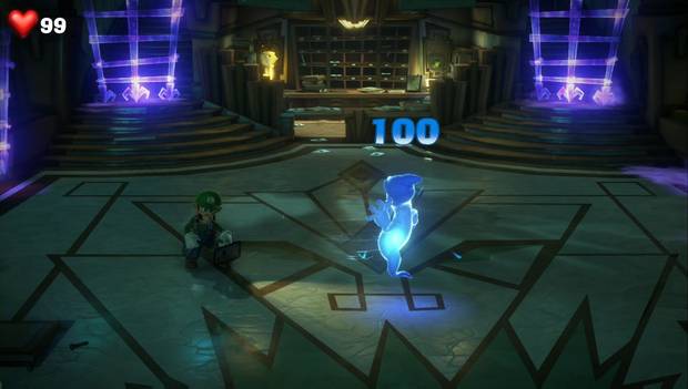 Luigi's Mansion 3 - Garaje y planta baja: Luigi se enfrenta a unos fantasmas
