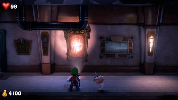 Luigi's Mansion 3 - Segunda planta: cuadro de la gema morada