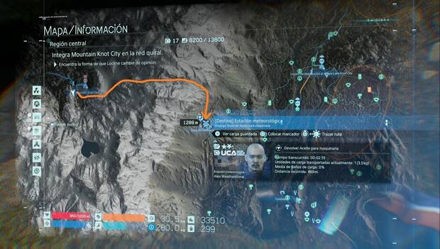 Death Stranding - Episodio 5 Mama: camino a través de las montañas para volver a la estación meteorológica