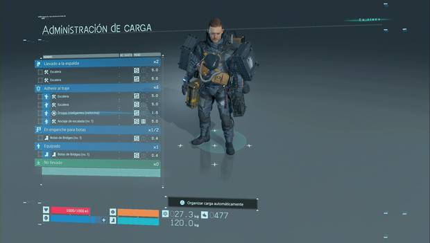 Death Stranding - Episodio 2 Amelie: carga equilibrada sobre Sam
