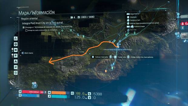 Death Stranding - Episodio 2 Amelie: ruta recomendada