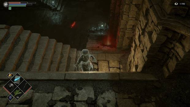 Demon's Souls - Instalaciones de forjado: pozo de lava enfriado