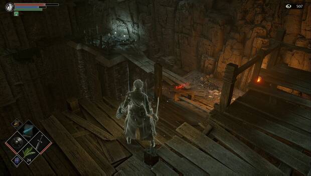 Demon's Souls - Instalaciones de forjado: tablón quebradizo