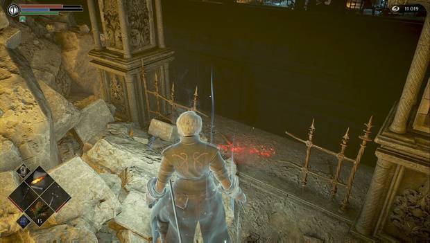 Demon's Souls Remake - Torre de Latria: barandilla hasta el Estoque de mercurio