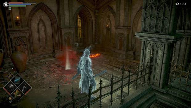 Demon's Souls Remake - Torre de Latria: puerta de hierro a la galería exterior