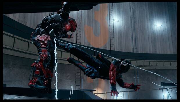 Spider-Man: Miles Morales - Espionaje industrial: Miles neutraliza a un guardia