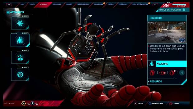 Spider-Man: Miles Morales - Artilugios: Holodrón