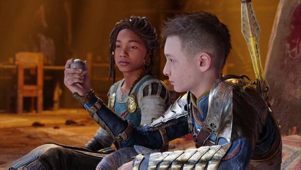 God of War Ragnarok - Atreus y Angrboda
