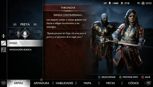 God of War Ragnarok - Freya: espadas de Freya