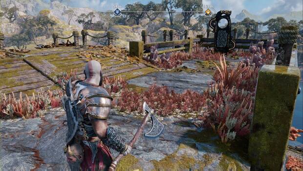 God of War Ragnarok - Objetos de saber en Isla de lyngbakr: monolito de Extracción de recursos