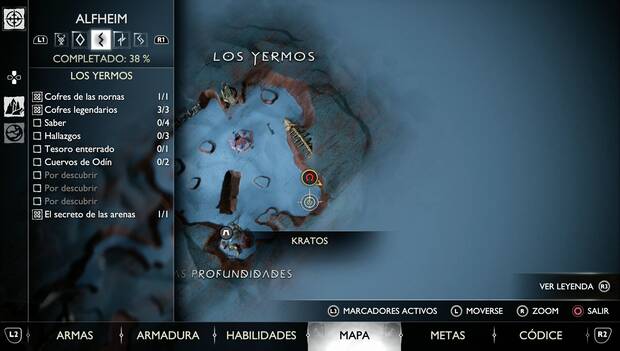 God of War Ragnarok - Objetos de Saber en Los Yermos: Matanza de gulones