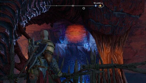 God of War Ragnarok - Canción de las arenas: panel de la colmena sensible a la flecha sónica